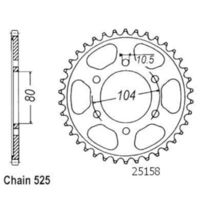 Rozeta pro Kawasaki 25158CZ39